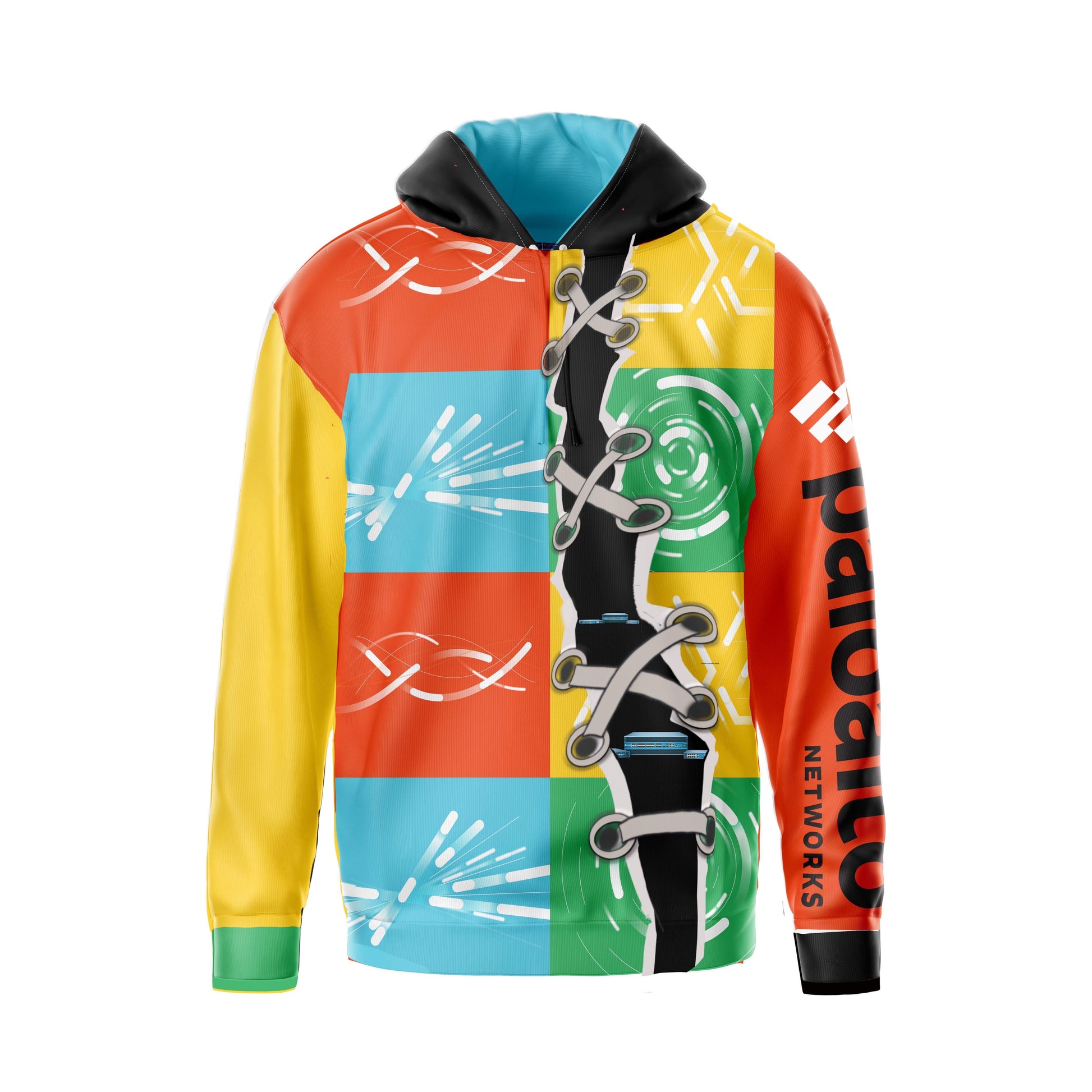 Multicolor dye sublimation hoodie